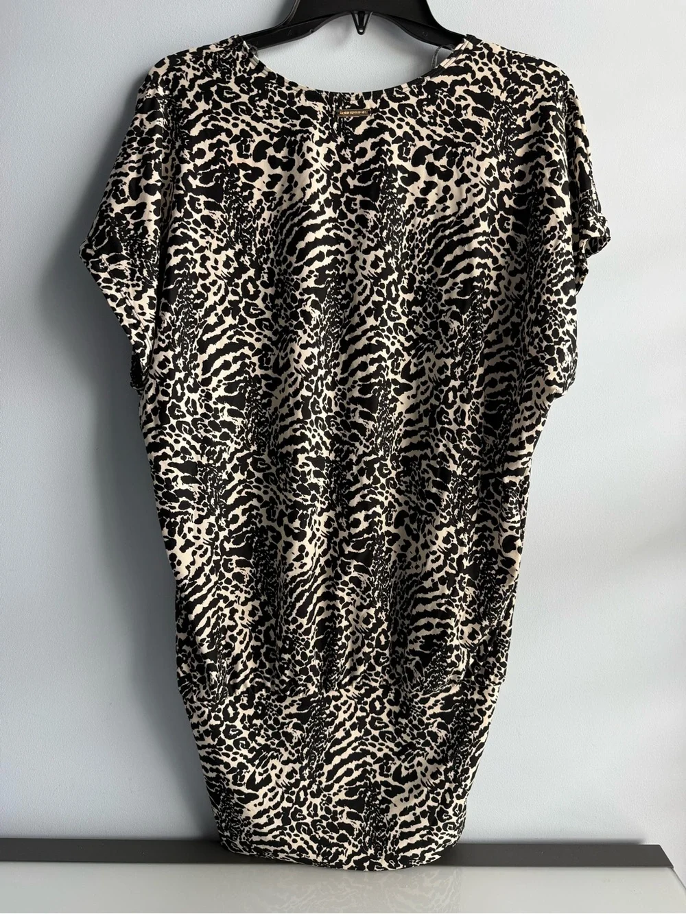 Michael Kors Women's Animal Printed V-Neck Caftan Cover-Up Swim Dress Size XS